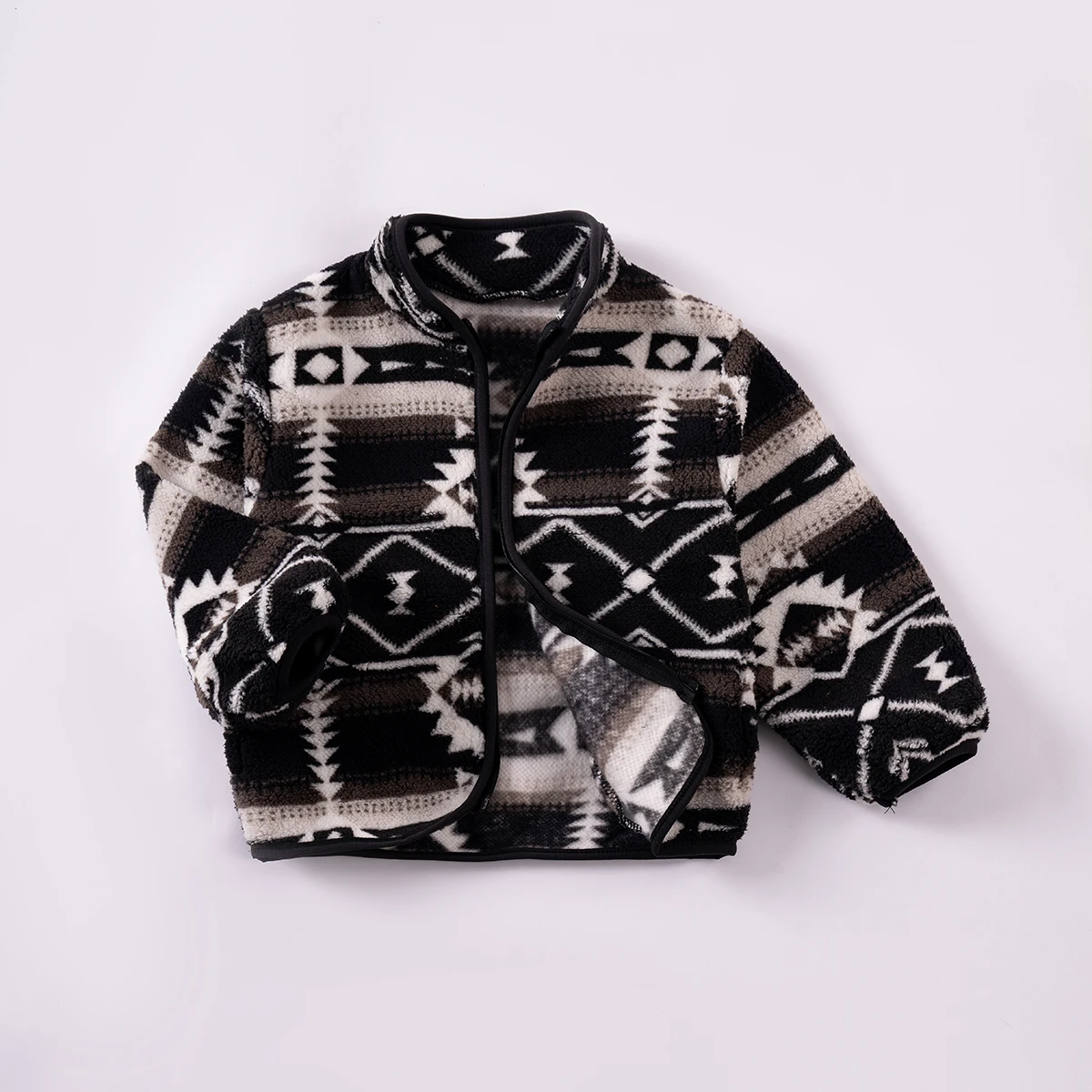 طفل الفتيان الخريف الشتاء عارضة سستة معطف طفل الفتيات سميكة الصوف أعلى خمر نمط العرقية نمط الأزياء تنوعا سترة