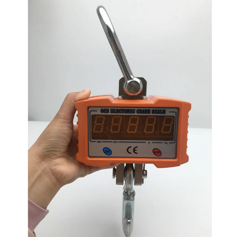 1000kg Digital Electronic Crane Scale 2 Ton With Wireless Remote