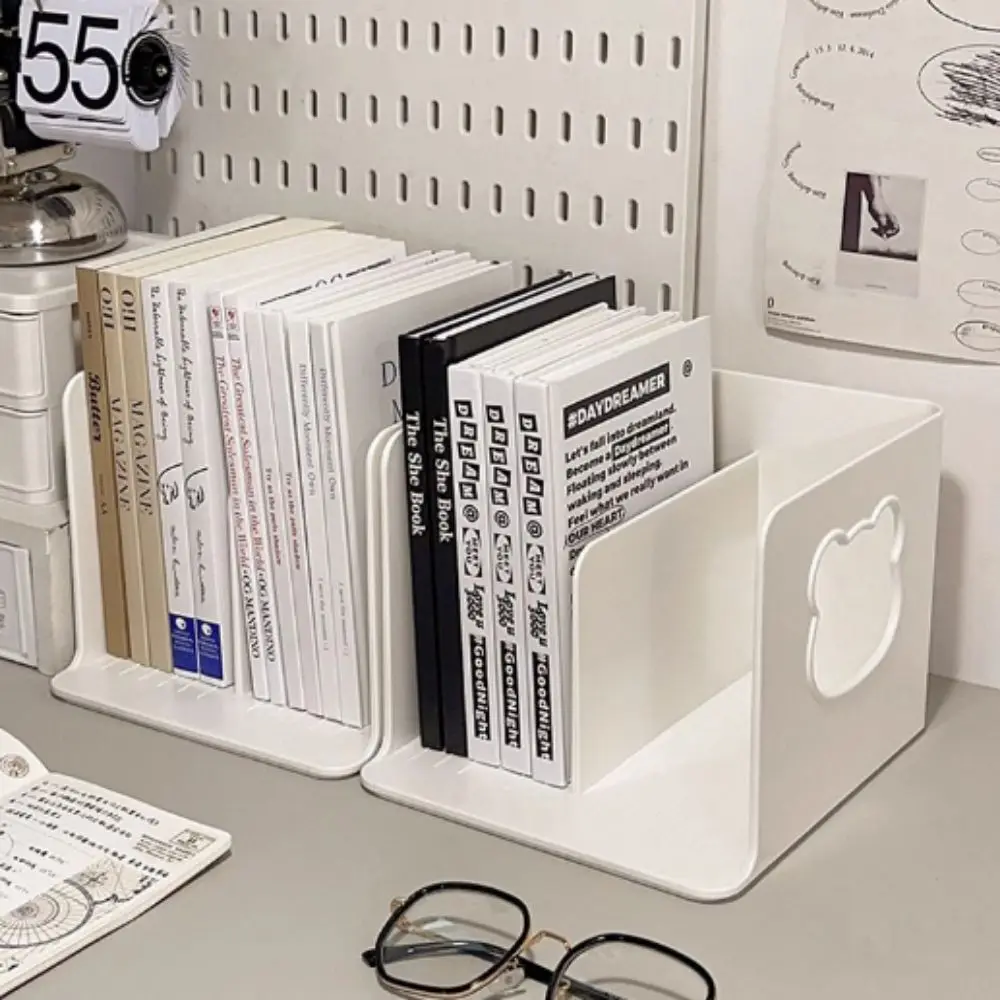 Practical Multi-layer Design Desktop Book Stand Efficient Easy to Install Layered Book Shelf Student Storage Rack Office
