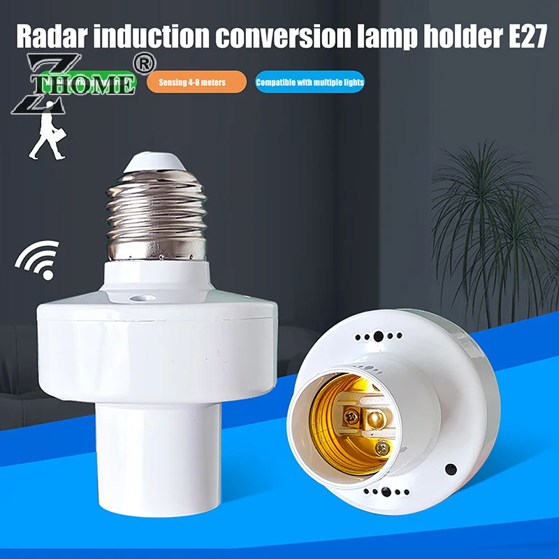 LED Lamp Holder PIR Motion Sensor E27 For LED Bulbs Automatic Human Body Lamp Holder Intelligent Smart Life For Home Living Room