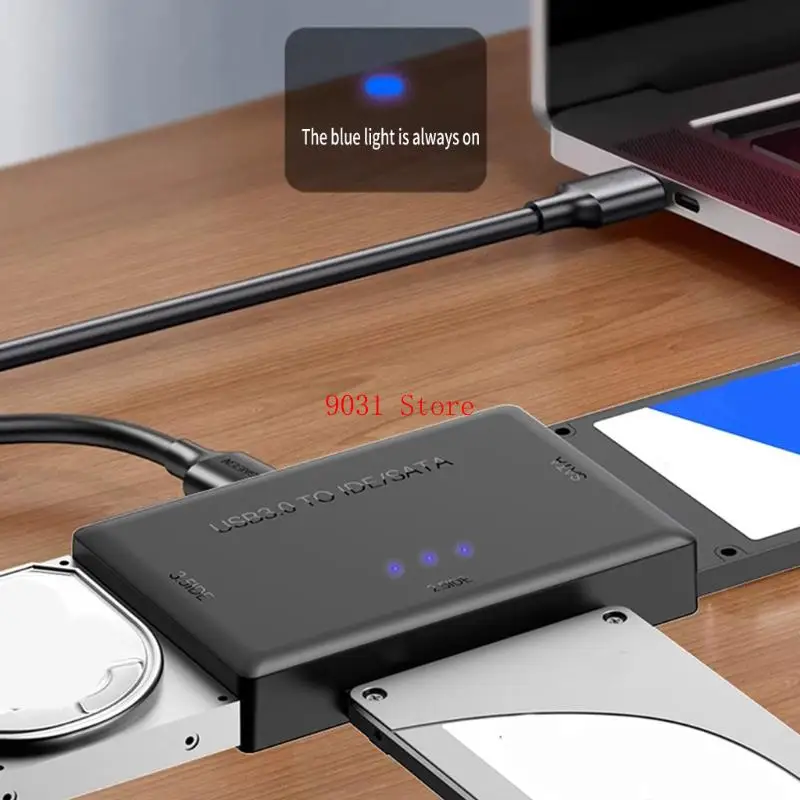 USB3.0 To IDE Converter For 2.5 3.5inch Drive Support Three Hard Disks