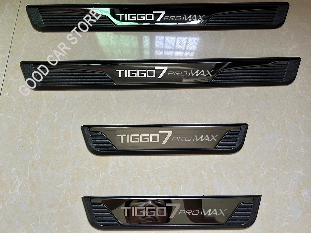 Fit CHIREY CHERY CAOACHERY TIGGO 7 PRO MAX TIGGO7PROMAX 2025 Door Sill Scuff Plate Threshould Pedal Stainless Steel Pad Guard