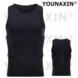 Unisex Black Basketball Football Soccer Tank Cycling Sports Top Anti-collision Breathable Elastic Vest Quick Dry M L XL 2XL 3XL