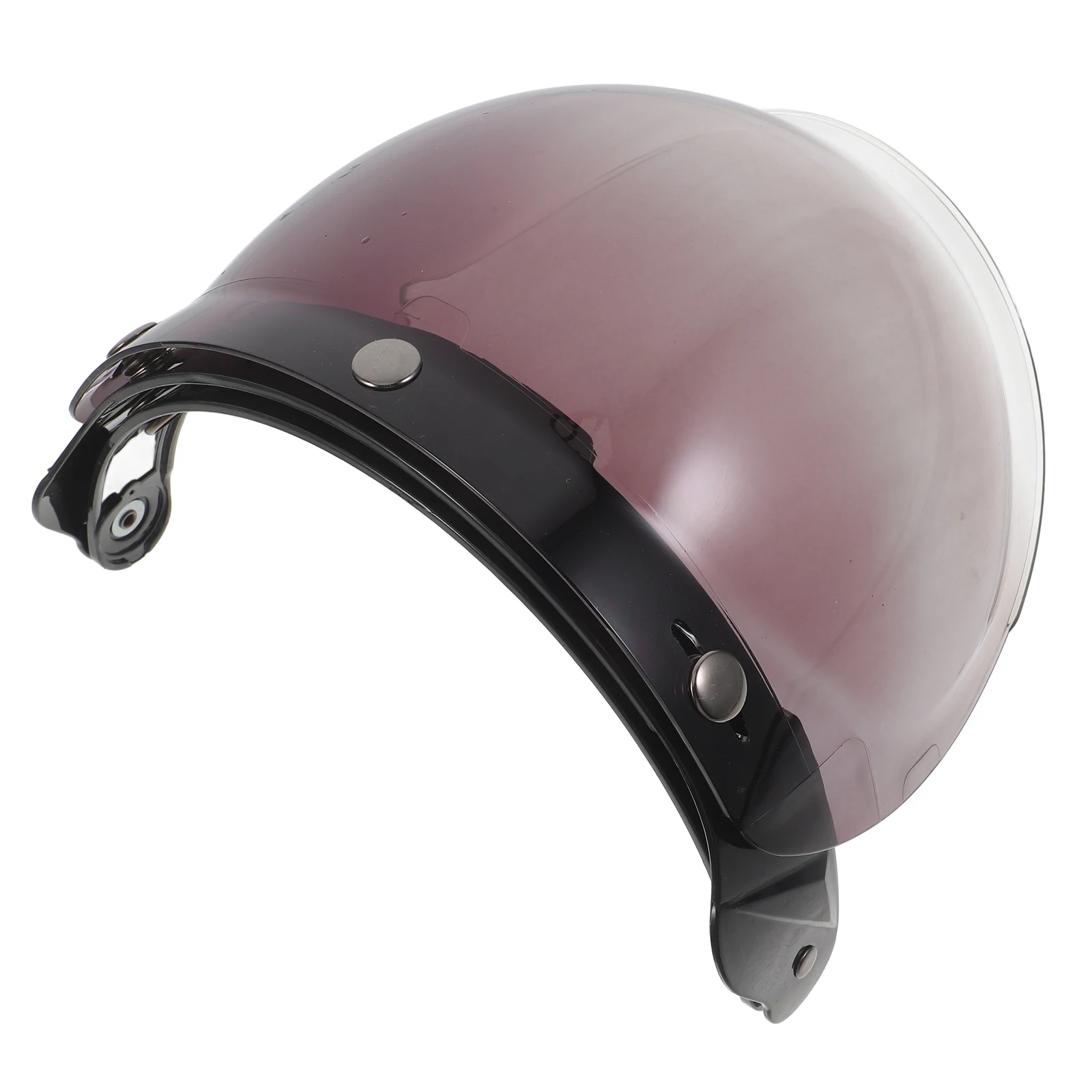 

1 set Large 3-Buckle Motorcycle Visor Guard Retro Bubble Lens Frame Shield Replacement Clear Includes Bracket