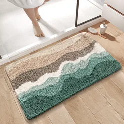 Abstract Art Bath Mat Bathroom Decoration Carpet High-quality Microfiber Bathroom Non-slip Mat Absorbent Quick-drying Foot Mat