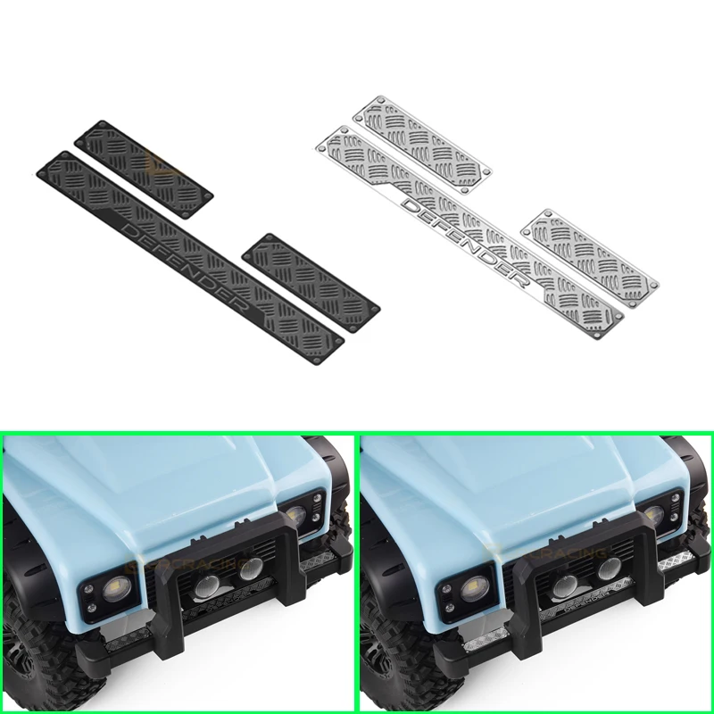 

1pcs Front Slug Protection Metal Sheet for 1/10 RC Crawler Car MJX FOR H8H DEFENDER Accessories