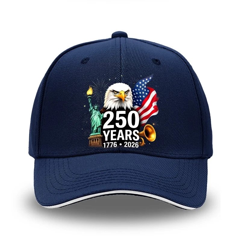 

US 250th Anniversary Patriotic Baseball Cap Adjustable Retro Washed Trucker Hat Unisex for Men Women