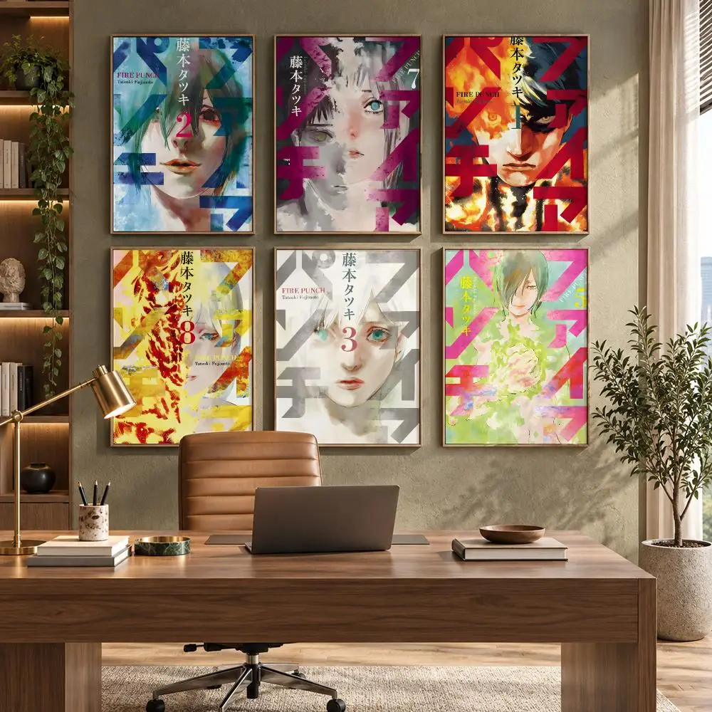 Fire Punch Cool Anime Decor Poster HD Waterproof Wall Decal for Study, Living Room & Garage, DIY Great Gift for Fans