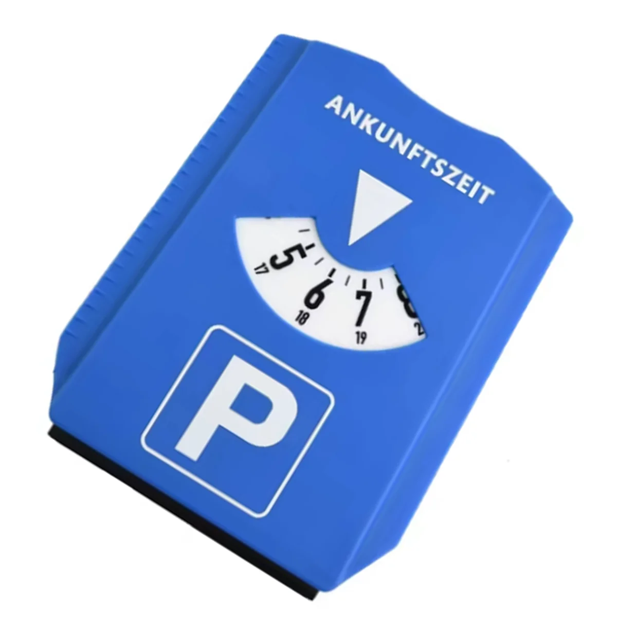 ABNJ 4pcs Car Parking Disc Timer Clock Arrival Time Display Blue Plastic Parking Time Tools Parking Disc Parking Meters