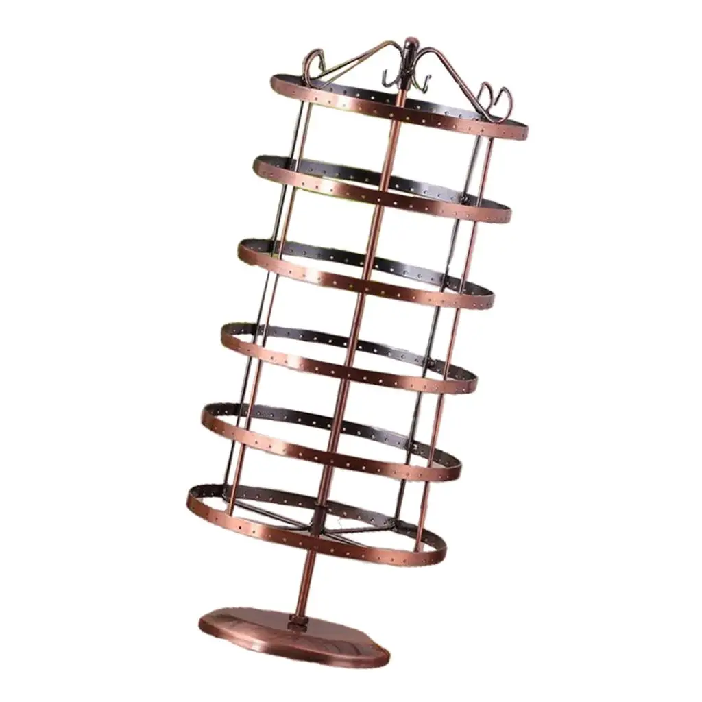 Earring Display Holder Rack 6 Layers Jewelry Organizer Stand Necklace Storage for Store Craft Event