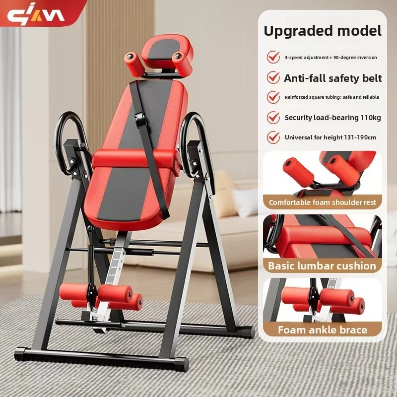 All-in-One Home Inversion Tabl Multifunctional Fitness Equipment  Assisted Handstand Spinal Decompression-Full-body Stretching