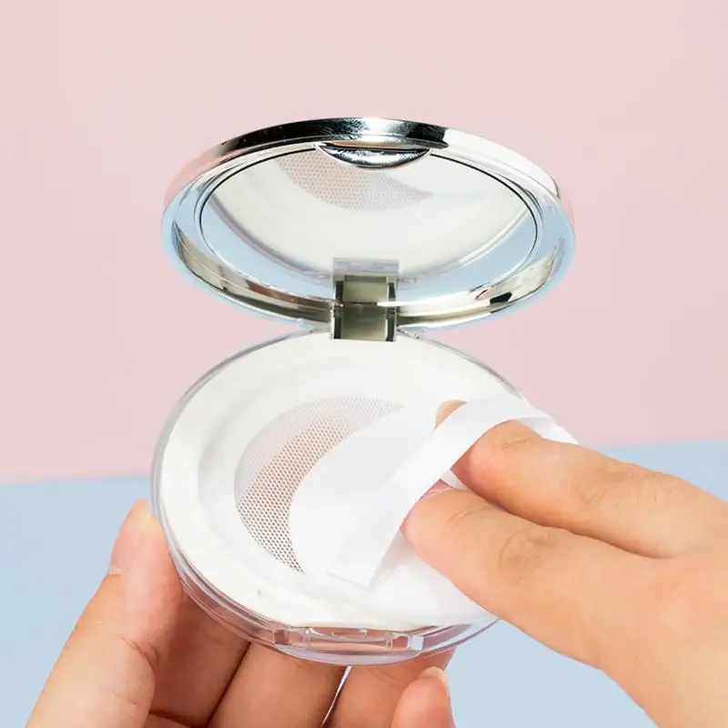 Nuevo Contenedor de Maquillaje de Viaje 3g, Dispensador de Cosméticos Portátil, Caja de Plástico para Polvos, Envase Vacío para Polvos Sueltos con Espejo