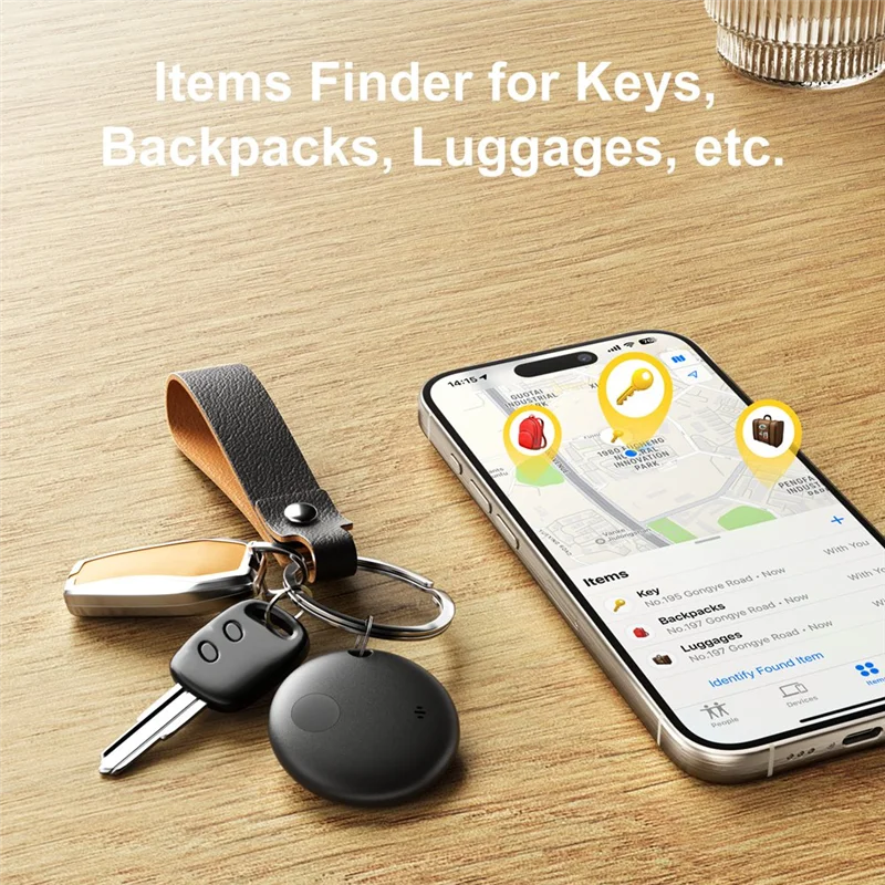 Smart GPS Tracker Finder ใช้งานร่วมกับ Air Tag สําหรับคีย์กระเป๋าเดินทางกระเป๋าเดินทางกระเป๋าสตางค์ 2 ชิ้น
