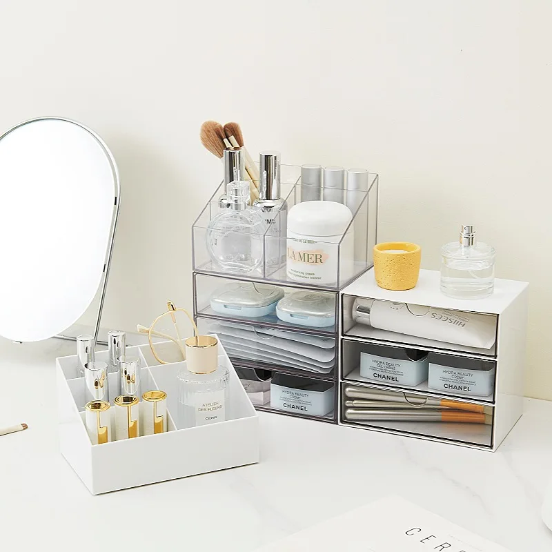 transparent-desktop-drawer-storage-box-stackable-countertop-organizer-for-cosmetics-stationery