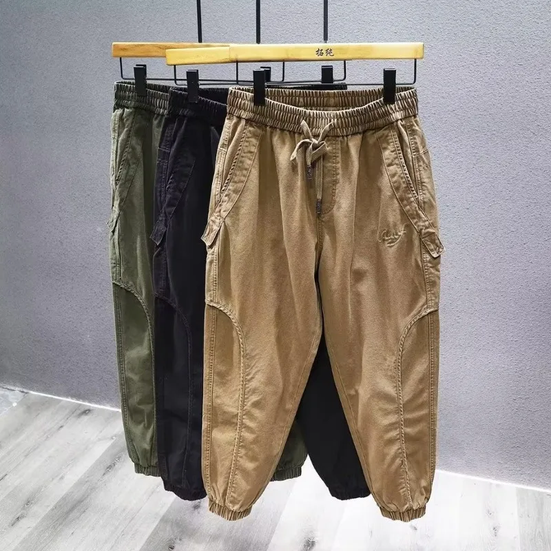 紳士服 オーバーオール 春秋 和風 ゆったり レトロ レギンス パンツ カジュアルパンツ