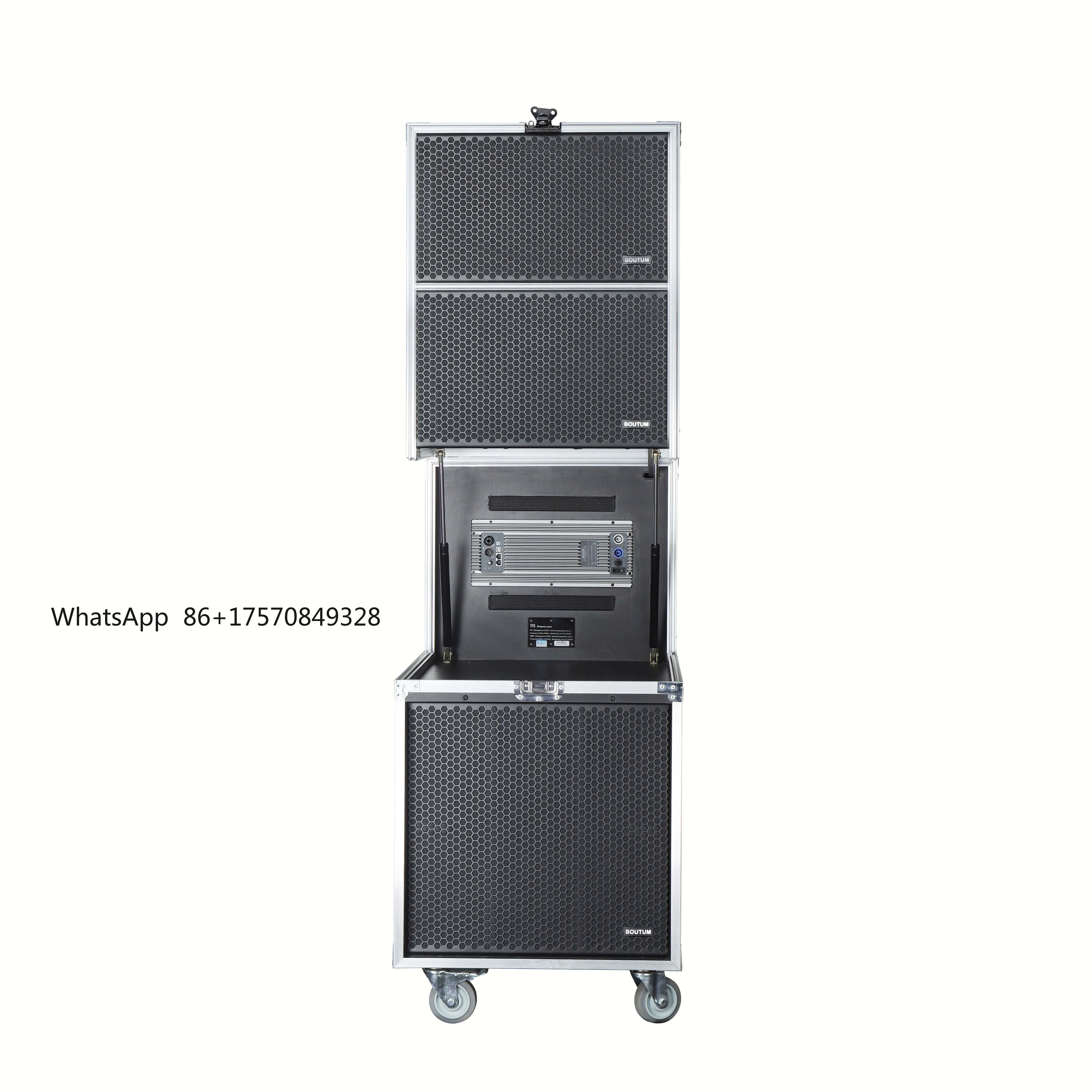 

2026 Hot Selling Professional Line Array Speaker System Outdoor Concert Stage Active Audio Sound Equipment with Flight Case