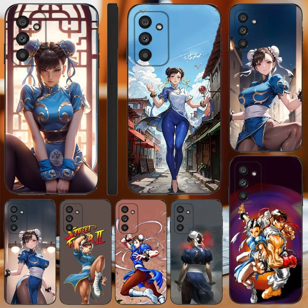 Chun-Li Game-Street-Fighters Phone Case For Samsung Galaxy A13,A21s,A22,A31,A32,A52,A53,A71,A80,A91 Soft Black Cover