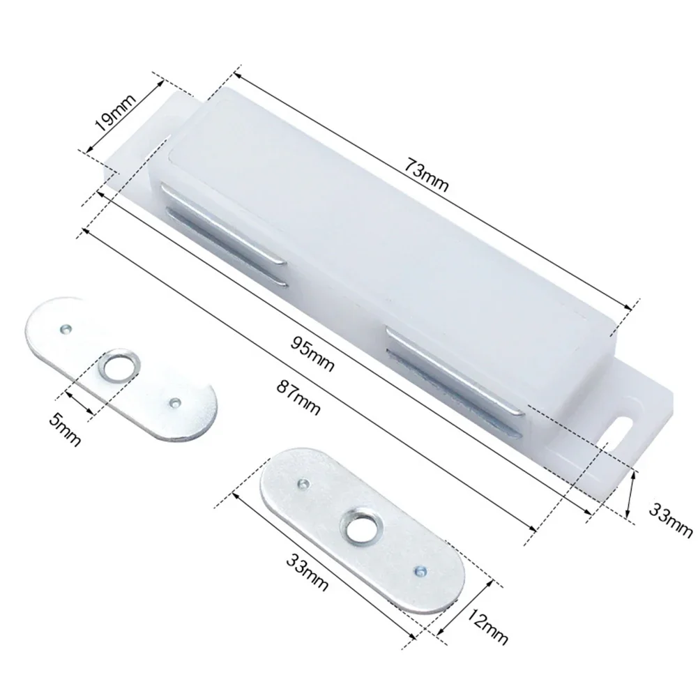 Chiusura magnetica per porta con aspirazione magnetica Serratura per porta Serratura per cassetto in ABS Hardware Serratura tattile magnetica con aspirazione magnetica