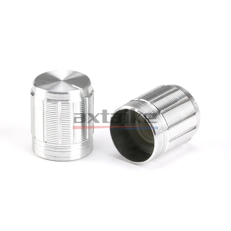 10PCS 13*17mm 15*17mm Aluminum Alloy Potentiometer Knob Rotation Switch Volume Control 6mm EC11 WH148 15X17 Golden Silvery Black