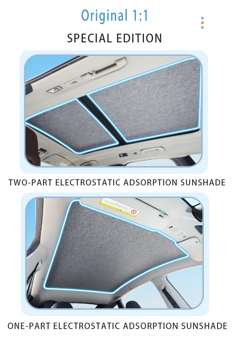 Für Tank 500 P03 2021~2026 2025 2024 Auto-Sonnendach-Isolierung Dachblende Elektrostatische Adsorption Wildleder-Stoffschutz Anti-UV – Detail 9
