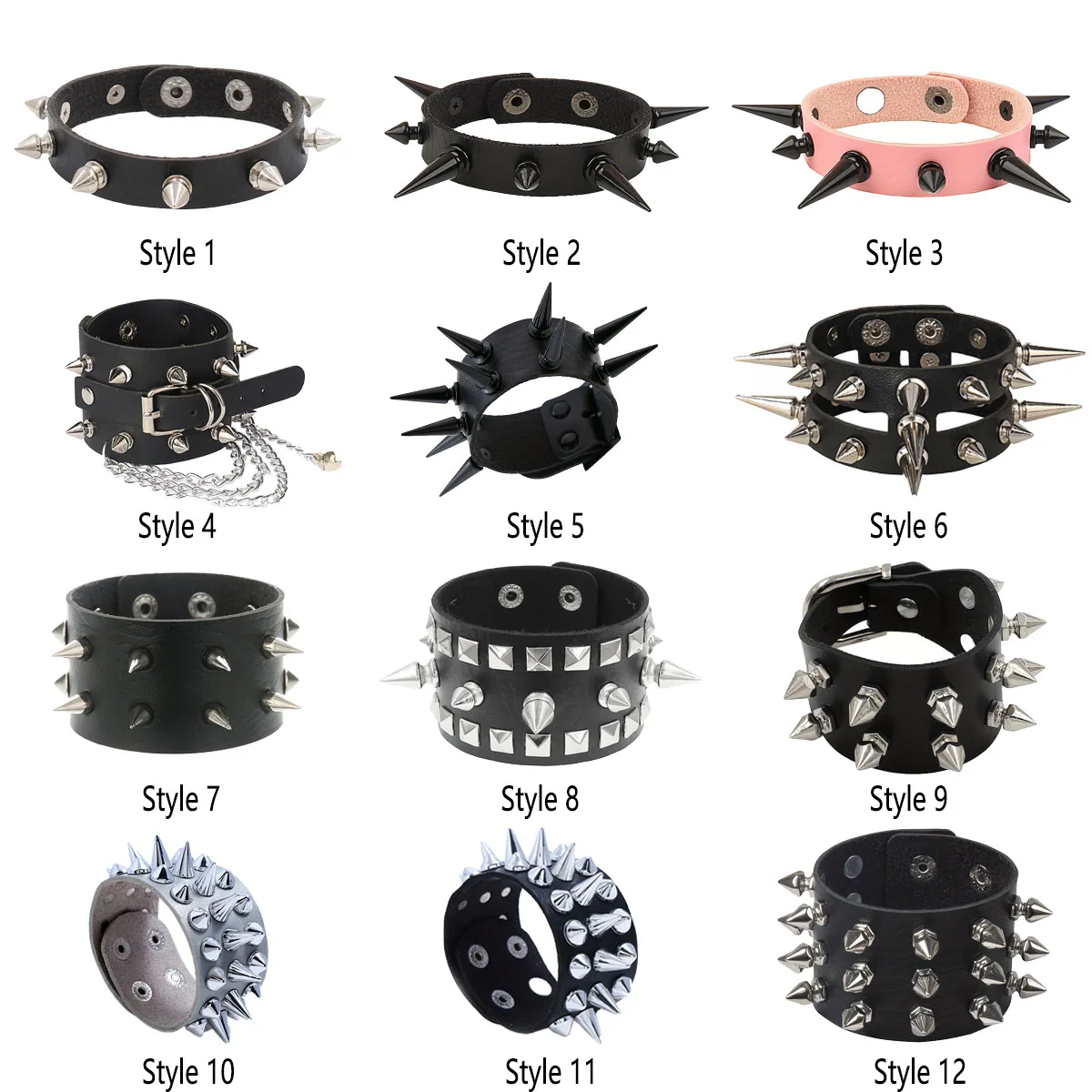 Fashion Gothic Punk Retro Multi Chain Street Dance Bracelet For Halloween Cosplay Christmas Party Birthday Lovers Gifts