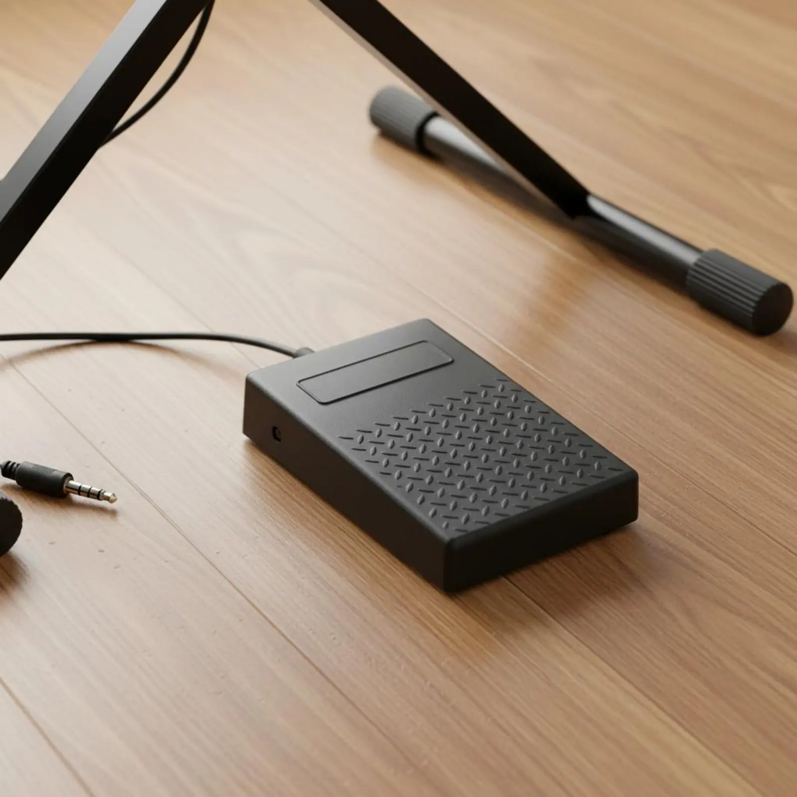 Electronic Keyboard Sustain Pedal Traditional Design Universal Damper Pedal 3.5mm Sustain Footswitch Lightweight and Portable