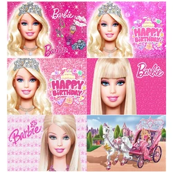 BarbIEe Party Backdrop Pink Photography Background Glamour Girl Ladies Birthday Parties Banner Cake Table Decoration home decor