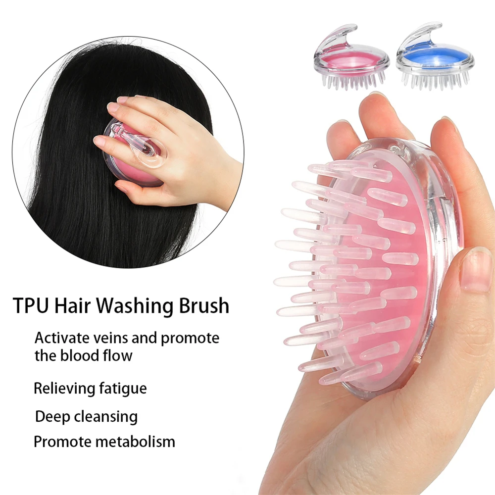 

Household Shampoo Brush Head Body Scalp Massage Brush Hair Washing Comb Shower Brush Scalp Antipruritic Head Scratcher