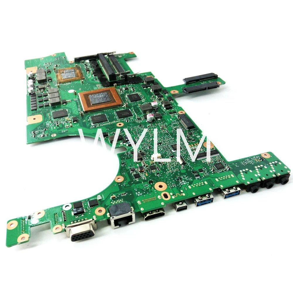 G751J I5/i7 4thCPU GTX965M/970M/980MGPU Laptop Motherboard For Asus G751J G751JT G751JL G751JY G751JM Notebook Mainboard