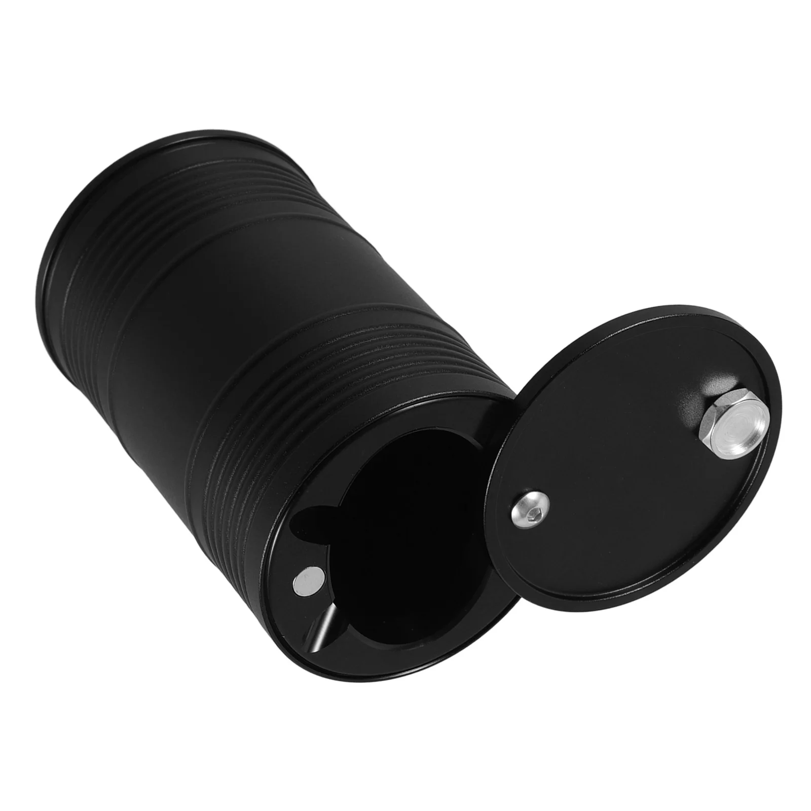 

Aluminum Alloy Ashtray with Lid for Car Black Color Smokeless Ash Collector Cup Mini Size Easy to Clean Decorative Style