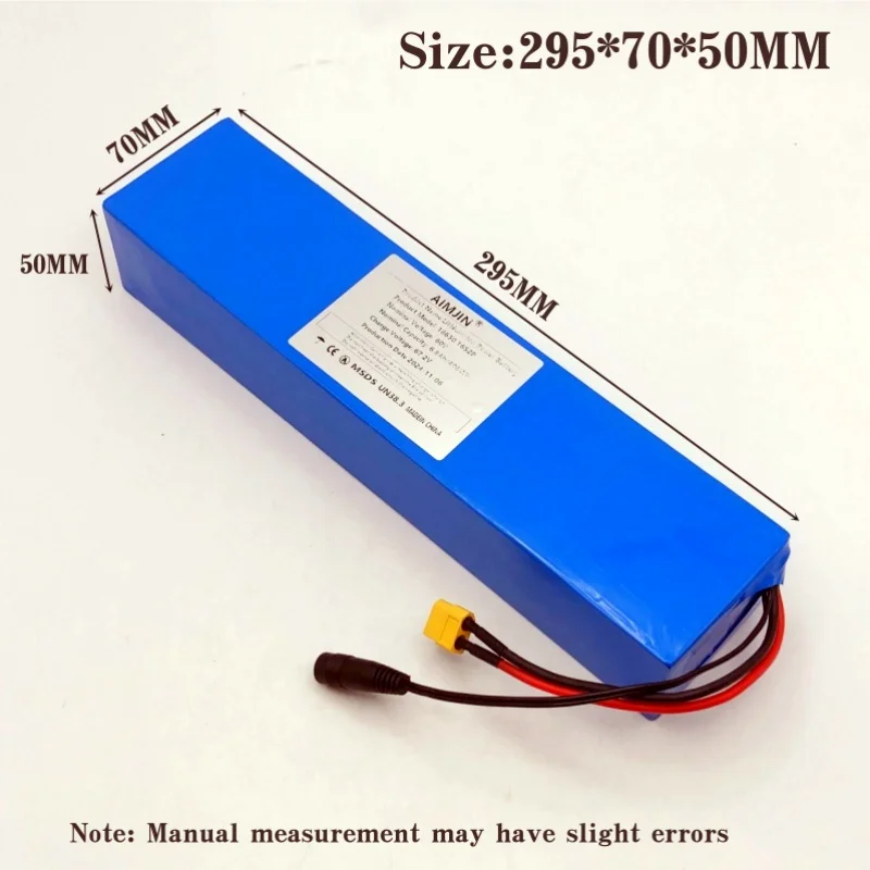 Batterie 18650 Lithium-Ionen 16S2P 60 V 6800 mAh mit BMS