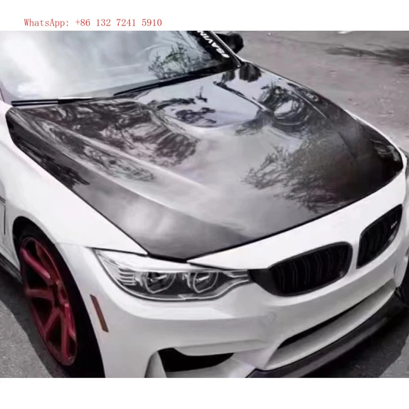 

For F30 F80 Carbon Fiber Upgrade Modification Front Engine Hood Bonnet Covers Perfect Fit
