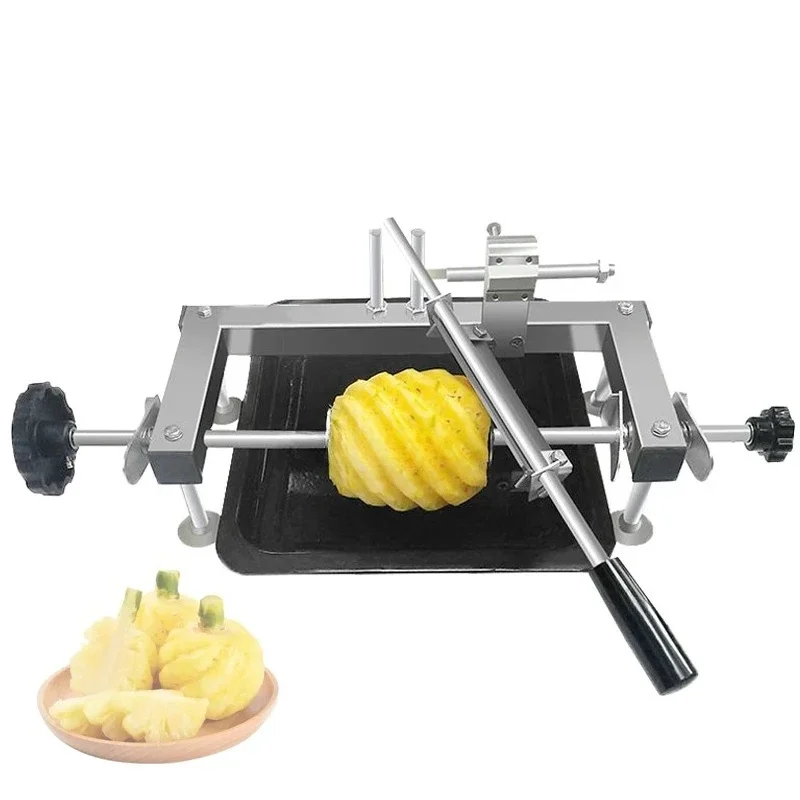 Manual 304stainless Steel Pineapple Peeler and Corer Machine Ananas Fruit Peeling Machine Hand Pineapple Skin Remover Machine