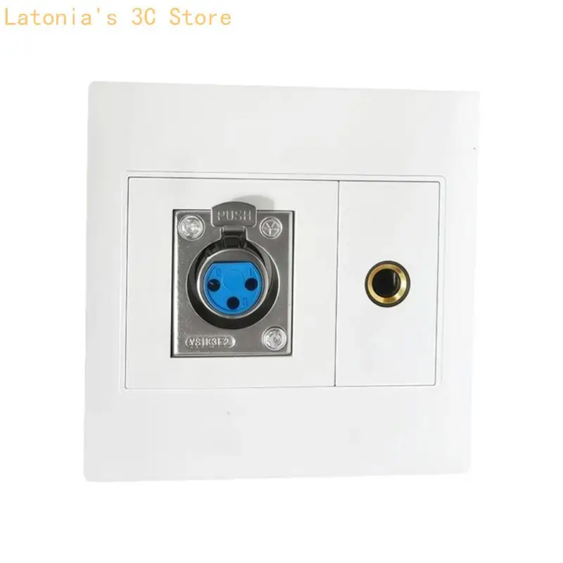 XLR/Speakon 6,35 mm Wandplatten-Buchsenleiste XLR/Speakon und 6,35 mm Buchse X3UB – Detail 5