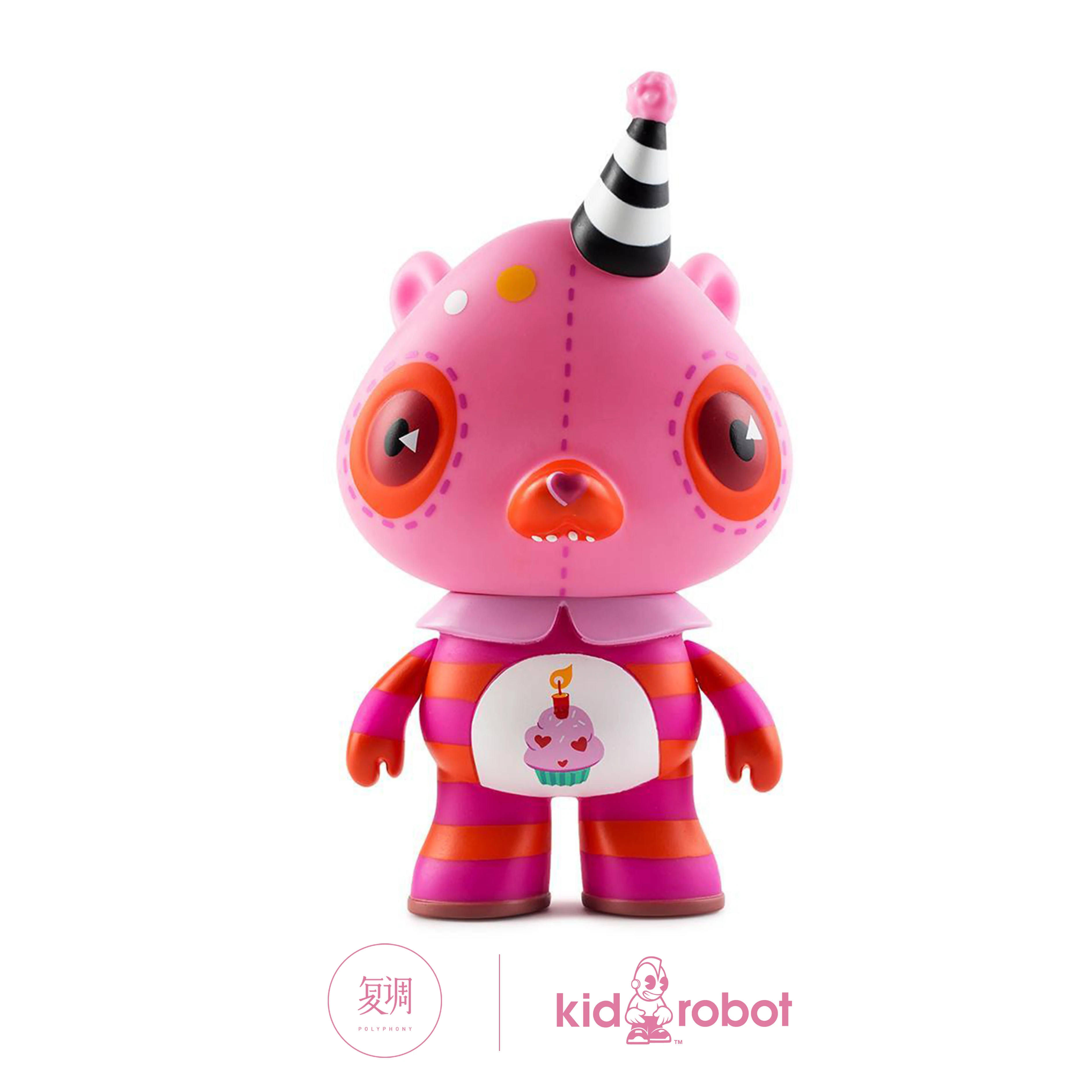 In Stock Kidrobot Kathie Olivas Birthday Bear Pink Toy Art Model Collection Gift Birthday