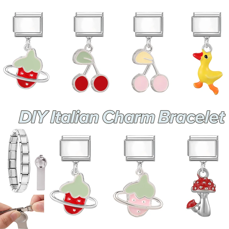 

НОВЫЙ браслет-подвеска для пары, звездная гирлянда, лук, луна, подвеска-подвеска, итальянские звенья, подходят для браслета 9 мм, изготовление ювелирных изделий своими руками