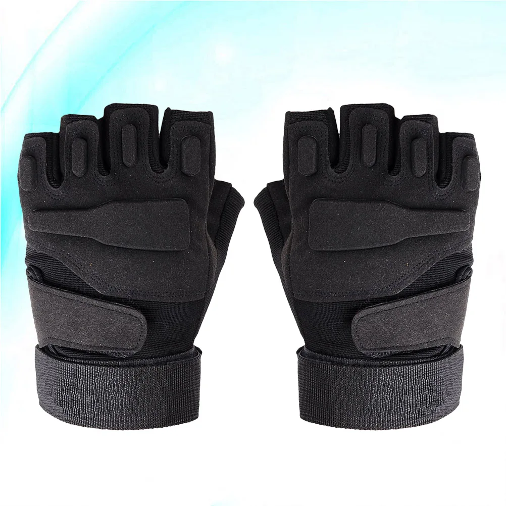 

Fleece Gloves Half Finger Cycling Fashion Bike Shockproof Breathable Man