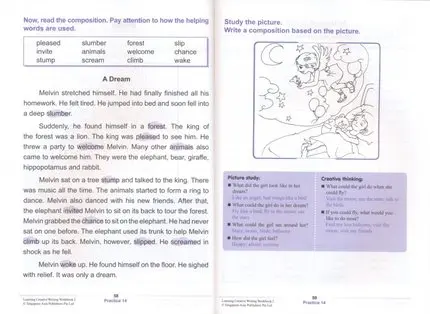 2022 New Arrival SAP Learning Creative Writing Workbook For Grade 1-6 Primary School Teaching Assistant Workbook Exercise Books