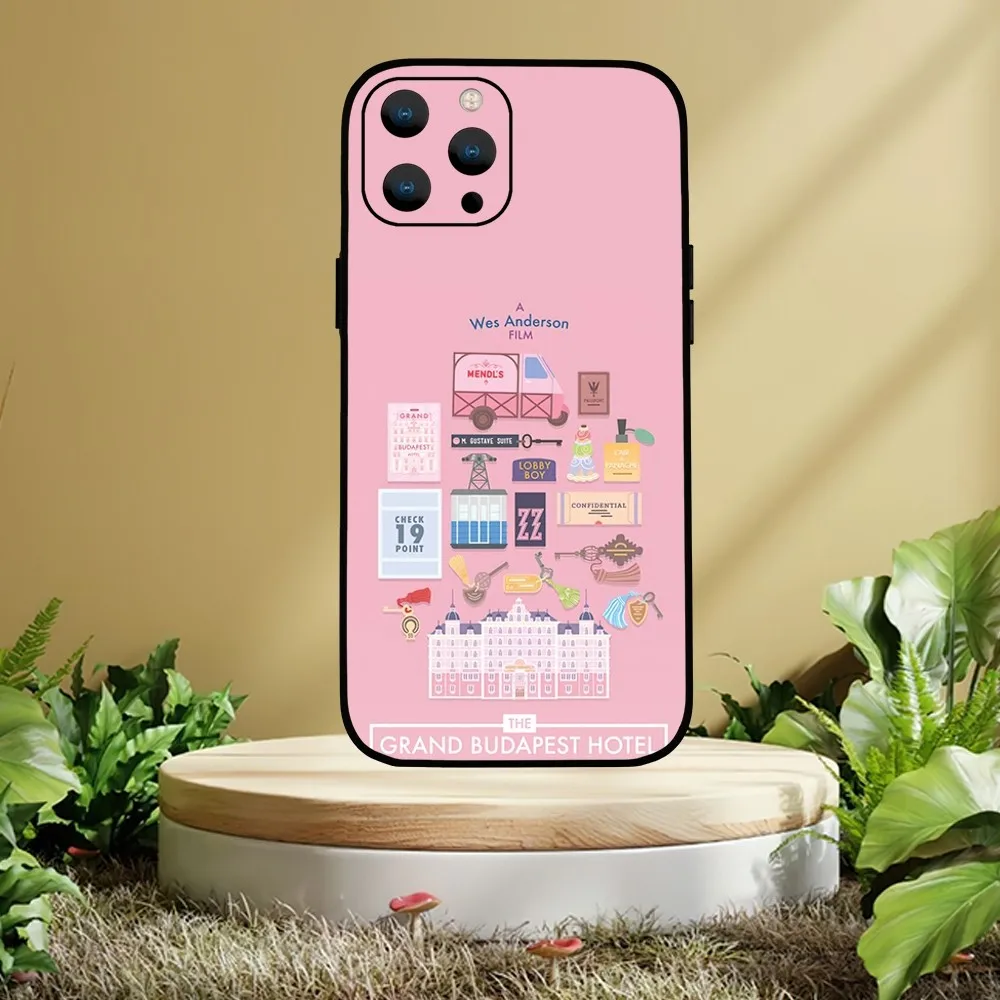 Coque de téléphone The Grand Budapest Hotel Movie, coque en poly, iPhone Mini 11 12 13 14 15 Pro XS Max X Plus SE