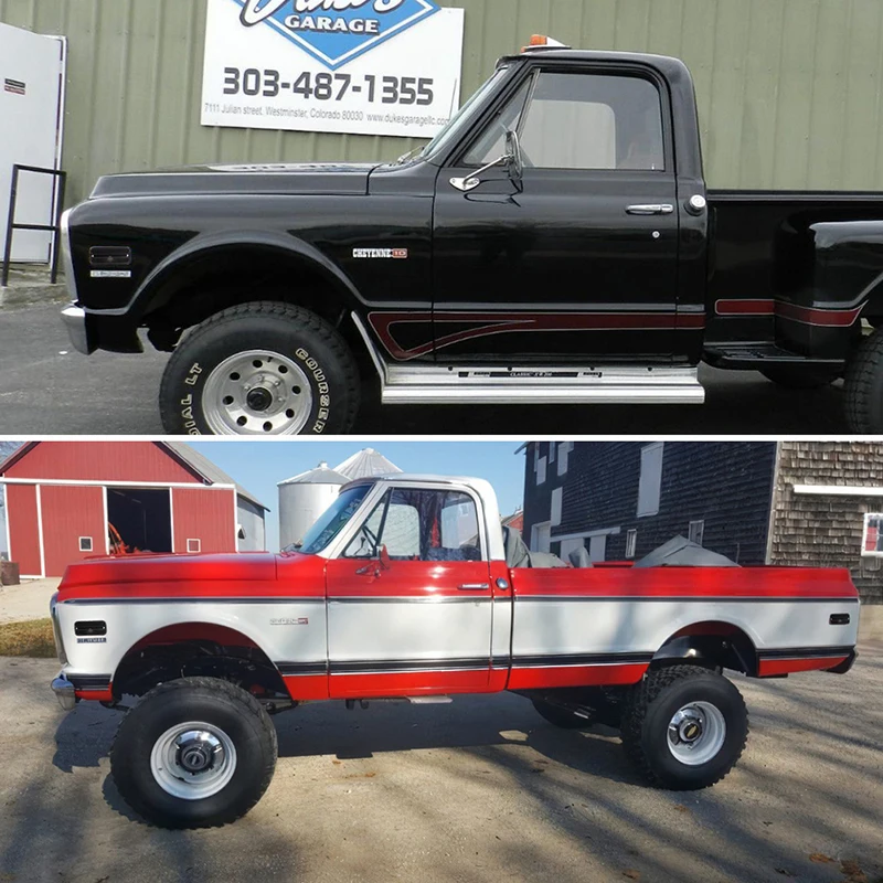 Gtinthebox-غطاء مصباح جانبي لدرابزين السيارة الأمامي والخلفي ، طقم أغطية لشاحنات النقل تشيفي و GMC ، بدون لمبة أو مقبس #5