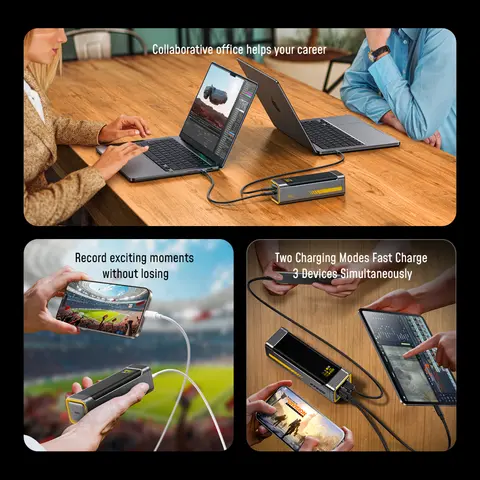 AOHI The Future Starship 240W 27 600mAh LED-skärm powerbank med 90 cm kabel 8 best sales powerbank med trådlös laddning - №7