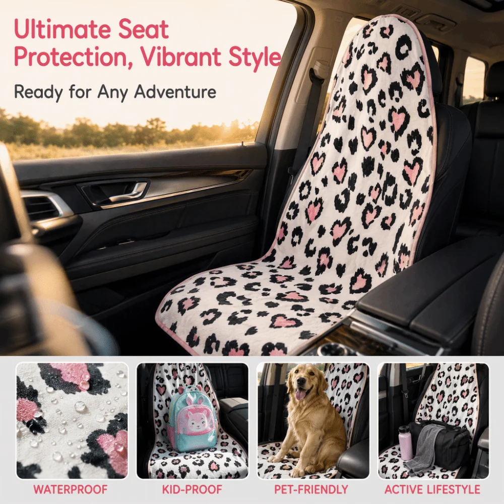 Throw Over Waterproof Car Seat Cover Sweat-Proof Stain-Resistant Seat Protector Anti-Slip Anti-Slip Seat Cover Sport