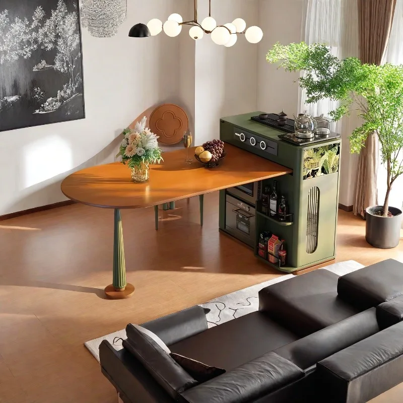 

Rectangular Dining Table Glass Modern Dining Room Set Extendable Design Kitchen Restaurant And Luxury Home Use Dining Furniture