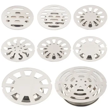 1 pz in acciaio inox bagno fogna scarico a pavimento copertura filtro cucina scarico a pavimento copertura anti-intasamento lavello accessori per il bagno