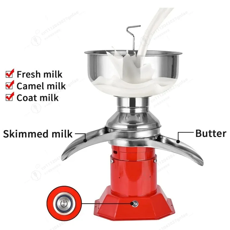 Separador Centrífugo Eléctrico de Leche y Crema 110v/220v, 50L/H, Desnatadora de Leche de Acero Inoxidable para Cabras, Vacas, Caballos, Queso y Mantequilla