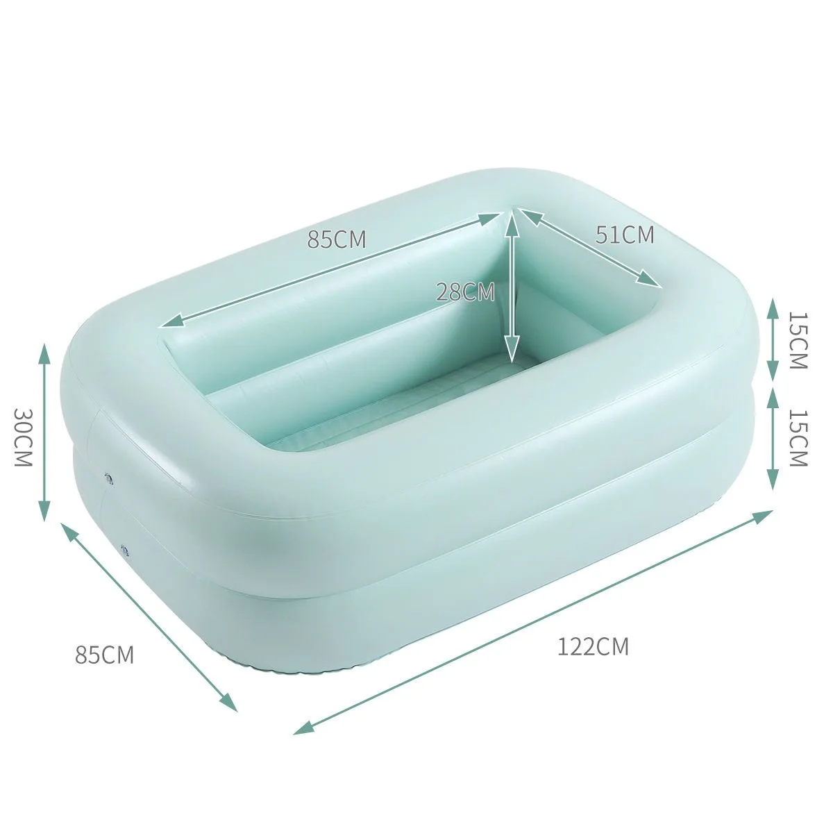 PISCINA RECTANGULAR inflable para bebés, juguetes de PISCINA DE BOLAS de PVC para niños, bañera portátil de verano para niños, piscina al aire libre