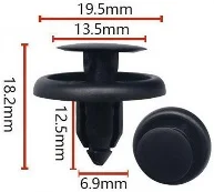 

Plastic Rivet Trim Clip Wheel Arch Lining Fender Liner Splashguard Fastener 0494-B15 For Toyota Camry Aygo Corolla OE 9046707166