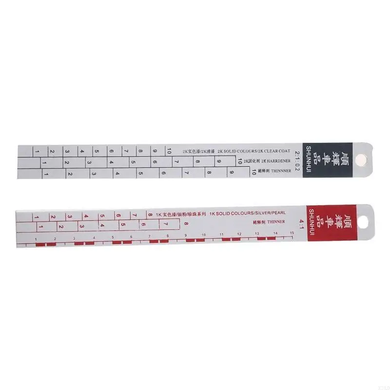 K3KD Standard Paint Ruler Paint Ratio Ruler Paint Mixing Ruler Dipstick Scale Ruler Paint Mixing Tool Ruler Paint Tool