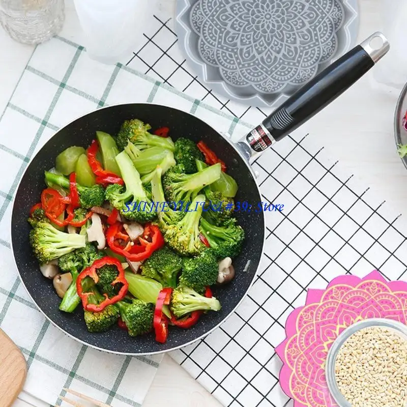 

E21F Мандала Подставка для столовых приборов Форма для подставки Силиконовый поднос для ювелирных изделий Форма для литья из