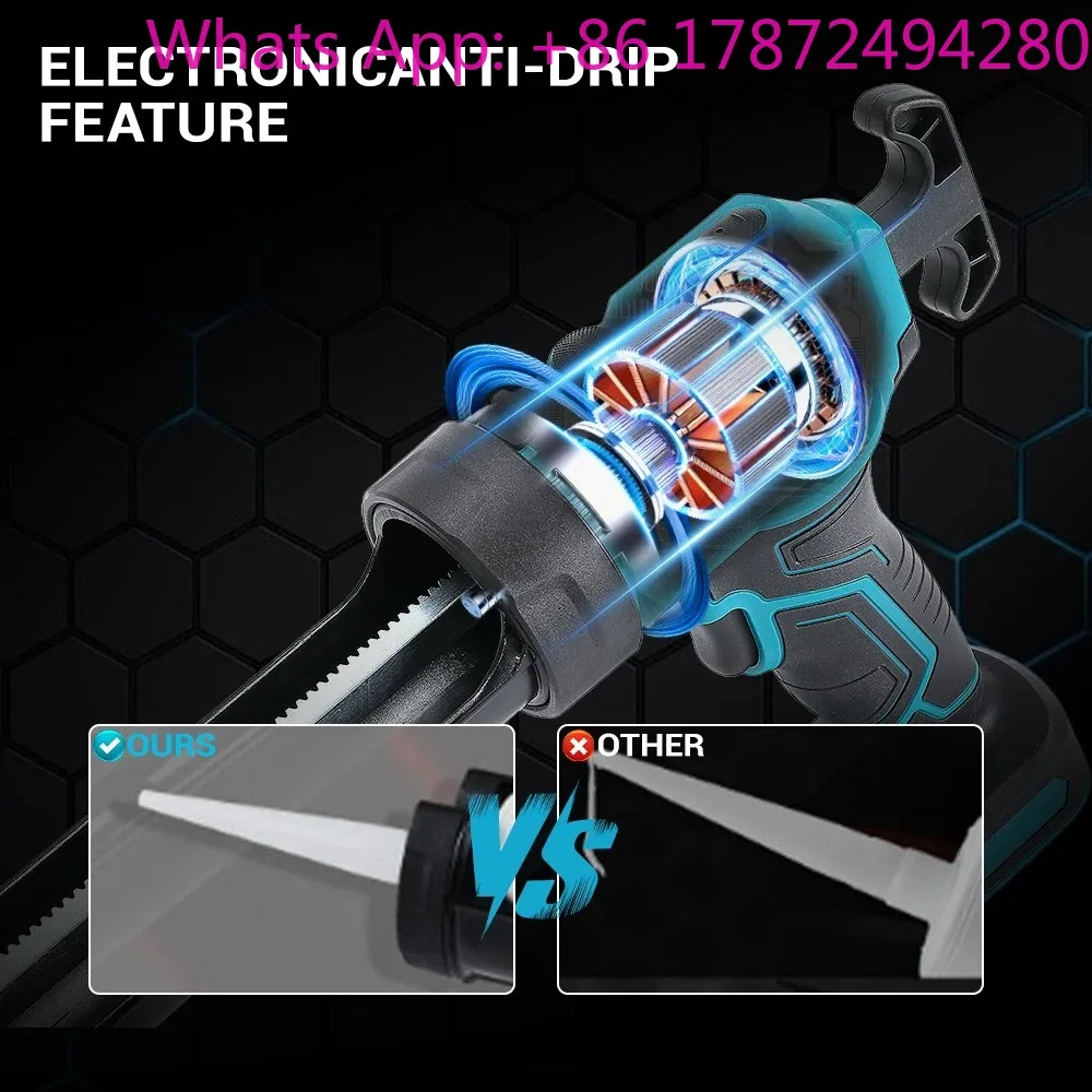 Electric Glue  4 Speeds Wireless Glass Glue Caulking  Doors and Windows Electric Sewing Glue Tool for Makita 18V Battery